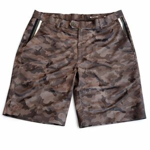 G/Fore Men's Gray Camo Maverick 4-Way Stretch Golf Shorts Size 36